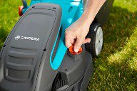 Газонокосилка электрическая PowerMax 1400/34 (1,4квт, 34см, тр-ник 40л, до 400м2). Купить в Бресте.